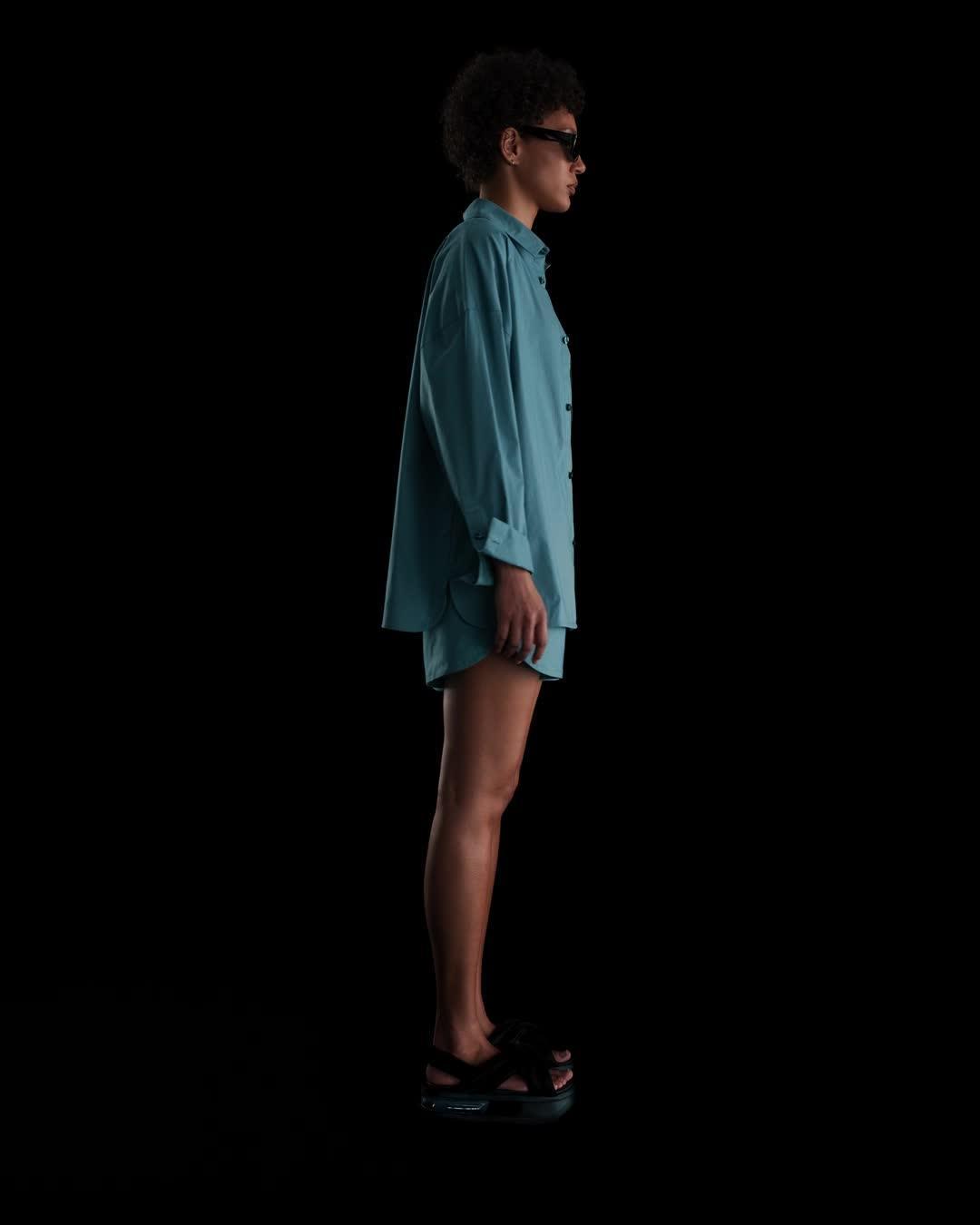 Nike Sportswear Chill Poplin Women's Loose Long-Sleeve Button-Up Top Product Image