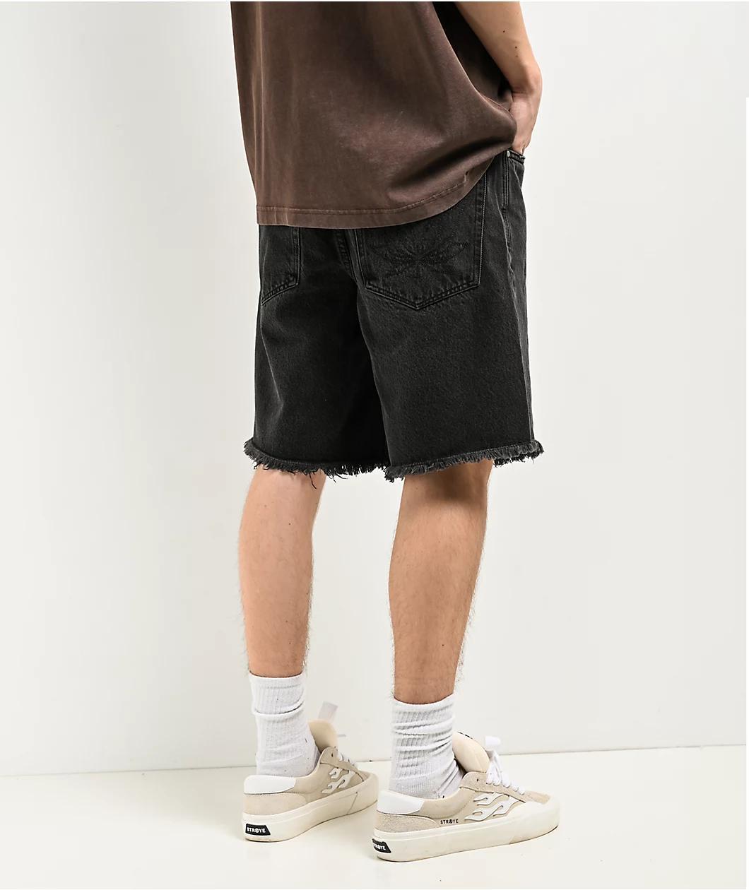Your Highness Soaring High Black Denim Shorts Product Image