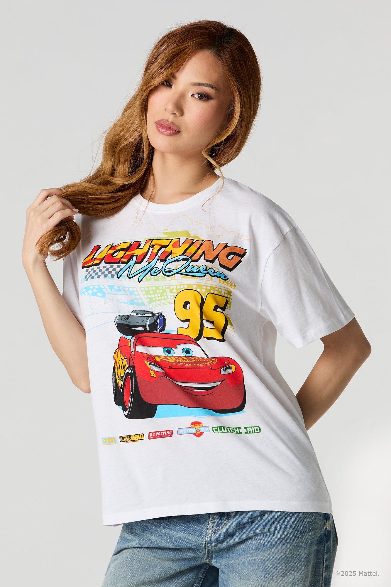 Lightning McQueen Graphic Boyfriend T-Shirt Female Product Image