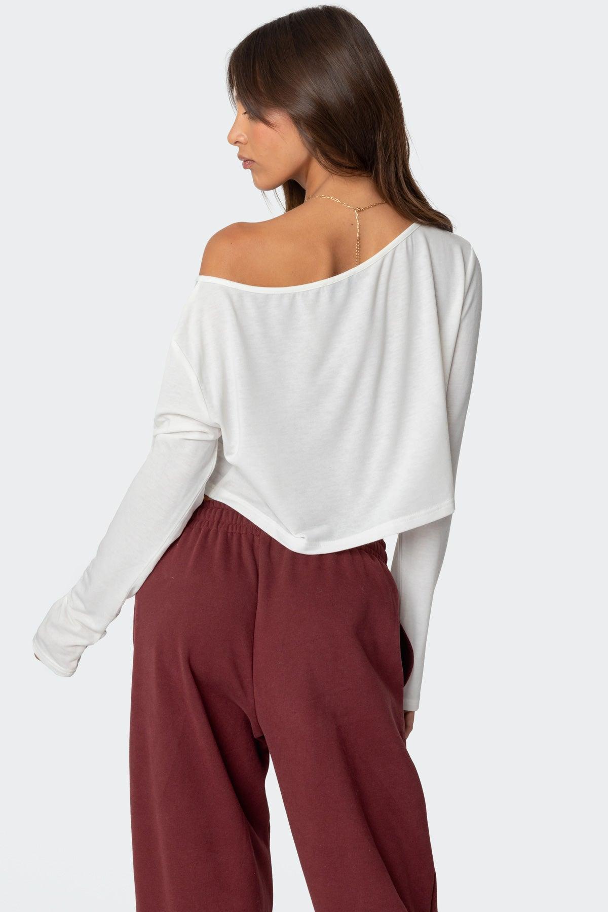 Cropped Off Shoulder Top Product Image