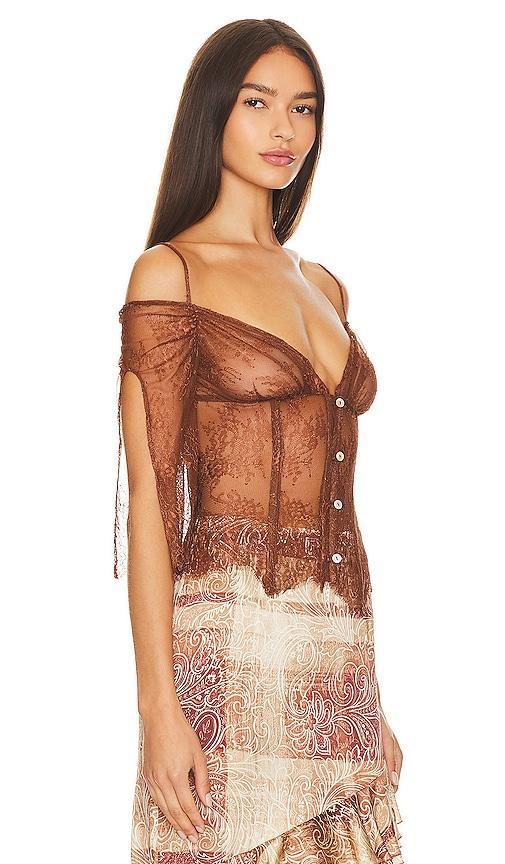 Lace Off Shoulder Top Kim Shui Product Image