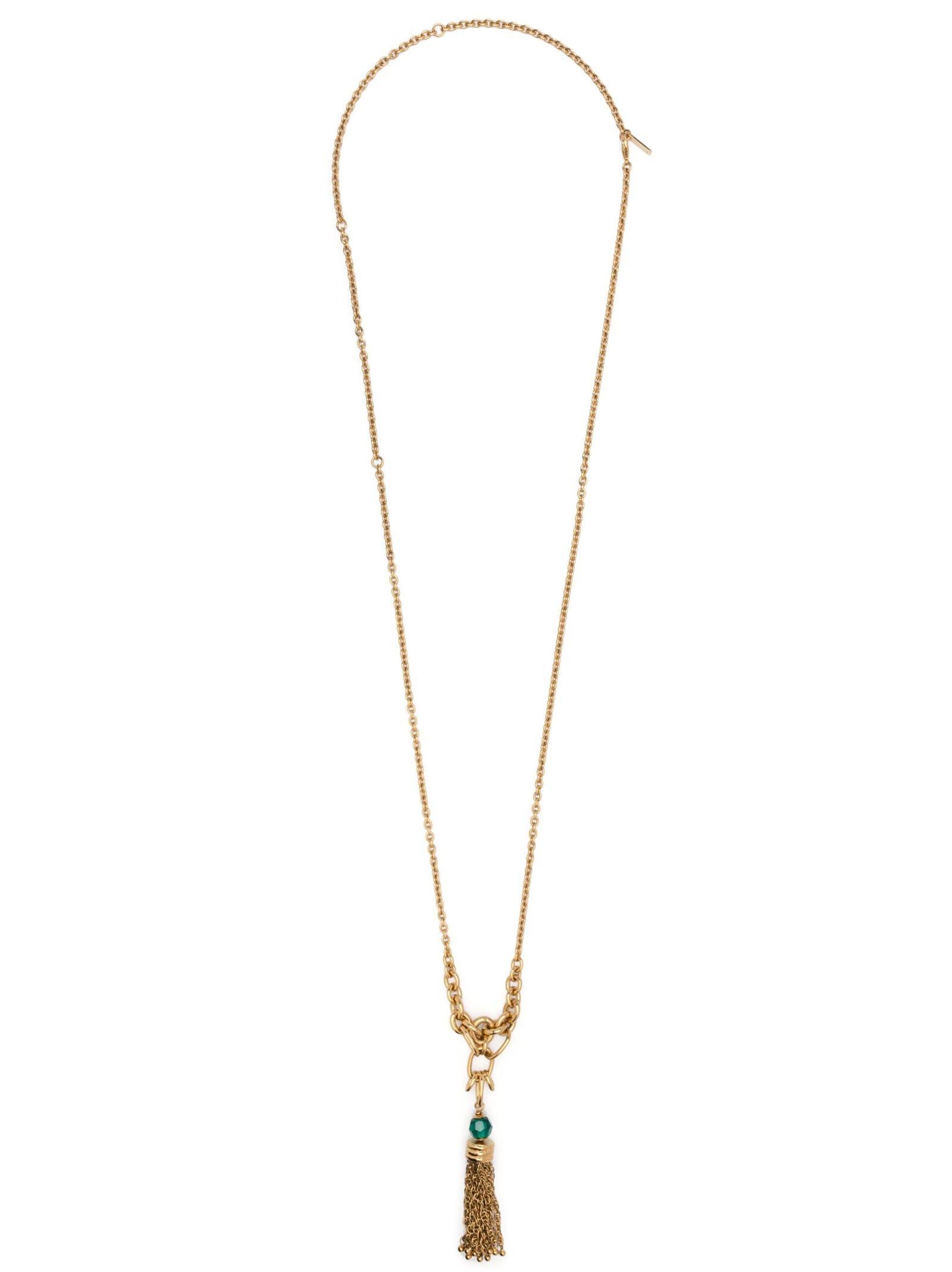CHLOÉ Pompoms Pendant Necklace In Gold Product Image