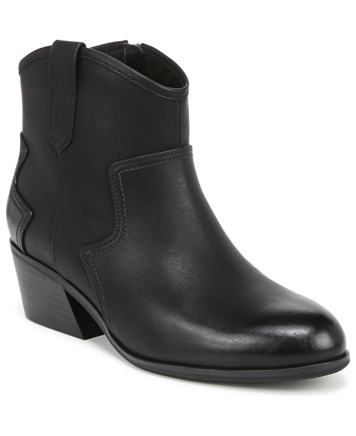 Dr. Scholl's Lasso Women's Western Ankle Boots, Size: 6, Black Off White Product Image