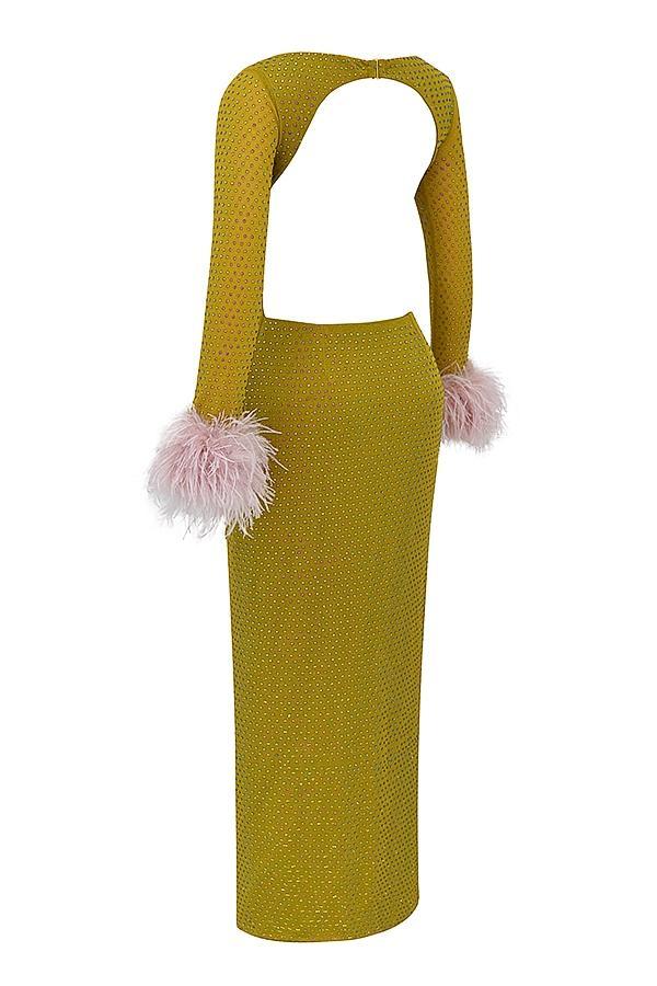 Estella Soft Pink Crystallised Dress Product Image