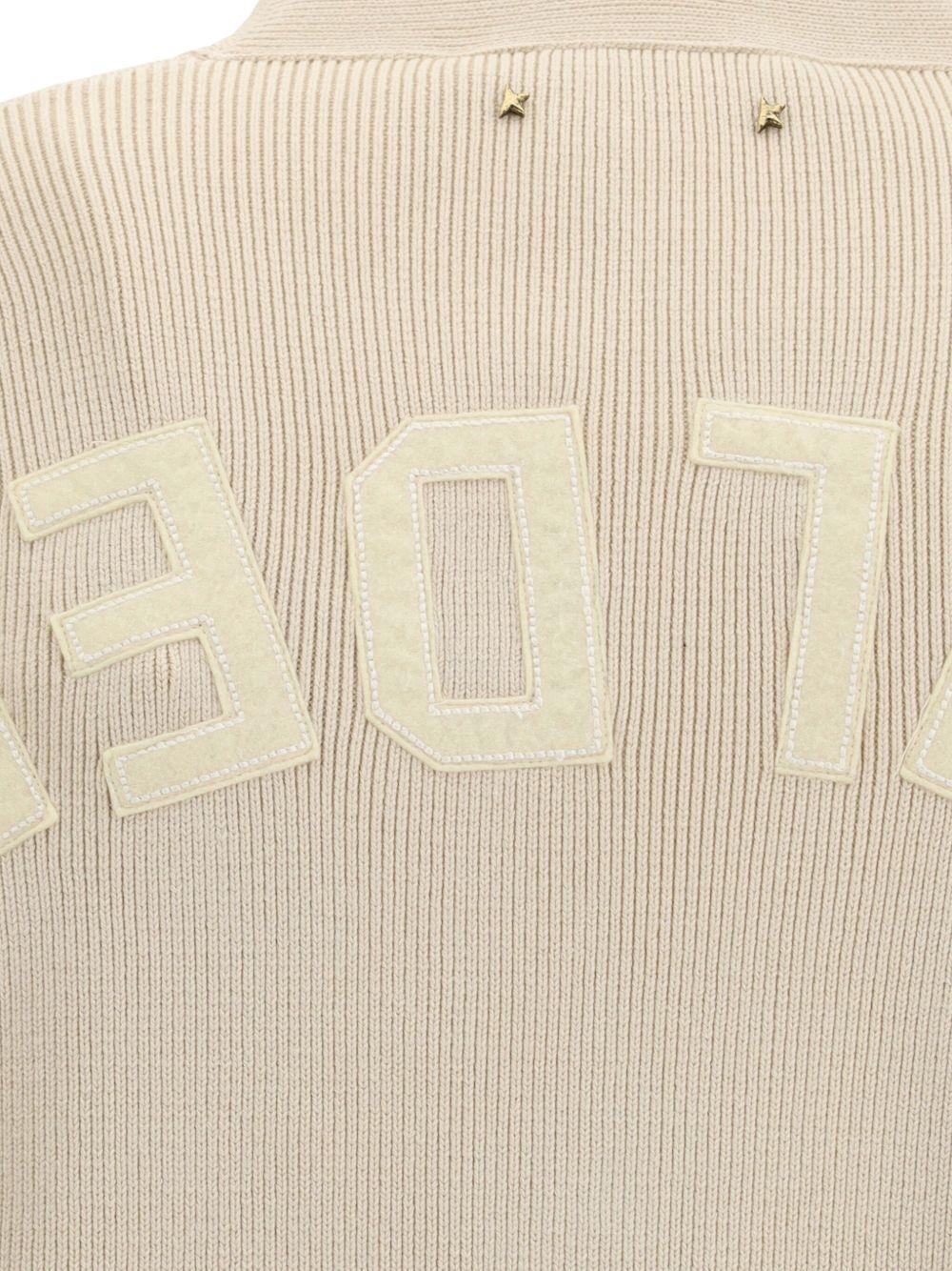 ribbed back-logo cardigan Product Image