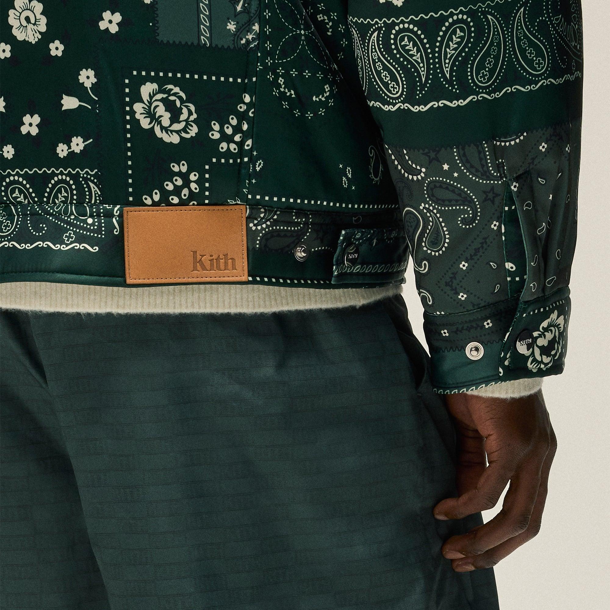 Kith Puffed Jase Satin Trucker Jacket - Stadium Male Product Image