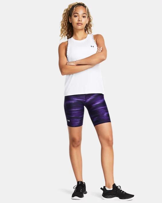 Women's Under Armour HeatGear® Armour 8-in. Bike Shorts, Size: Large, Purple Product Image