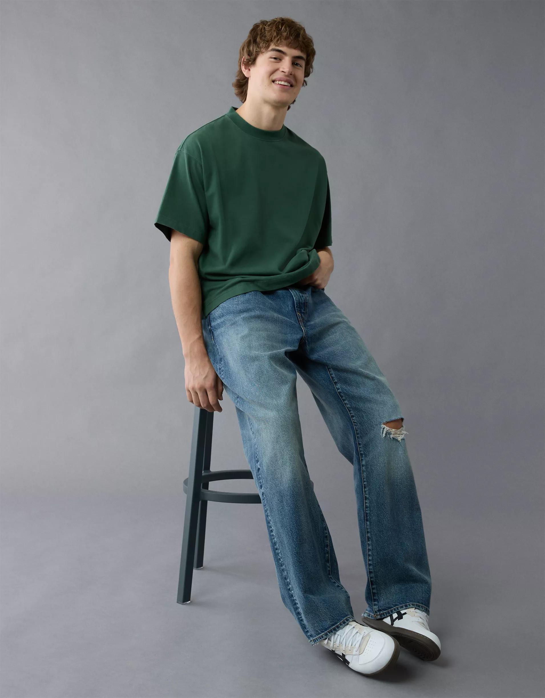 AE Boxy Sueded Jersey T-Shirt Product Image