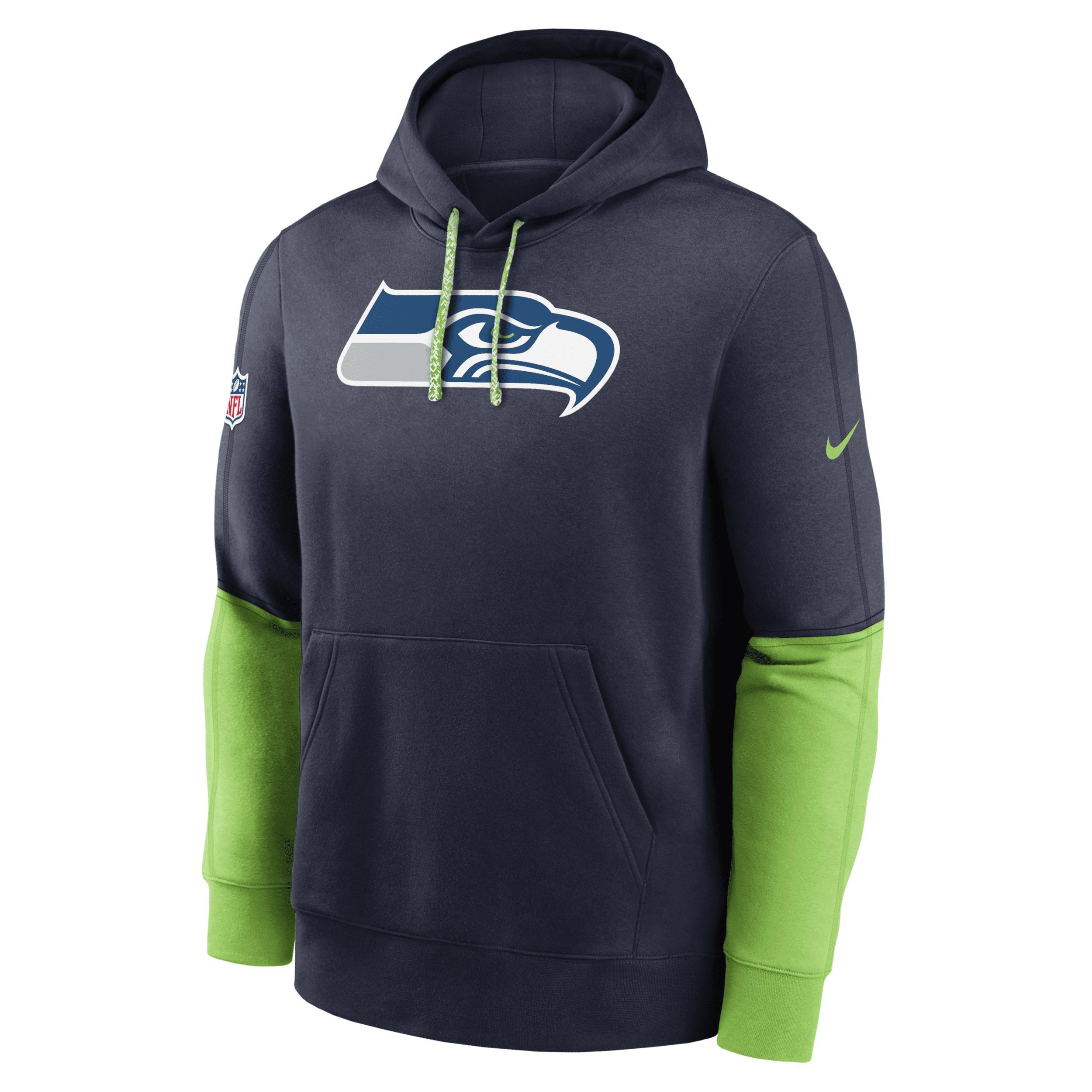 Seattle Seahawks Sideline Team Issue Club Nike Men's NFL Pullover Hoodie Product Image