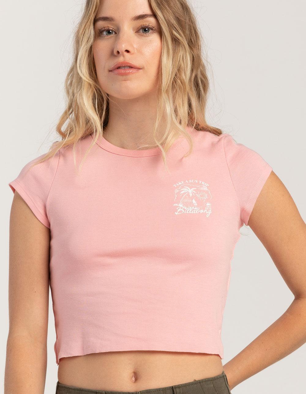 BILLABONG Sailin Away Womens Baby Tee - PEACH Product Image
