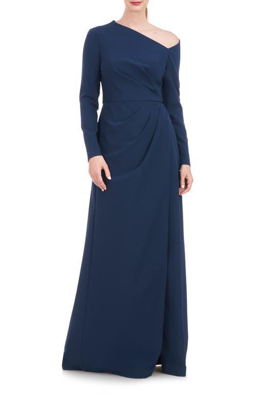 Womens Irina Gown Asymmetric Long-Sleeve Gown Product Image