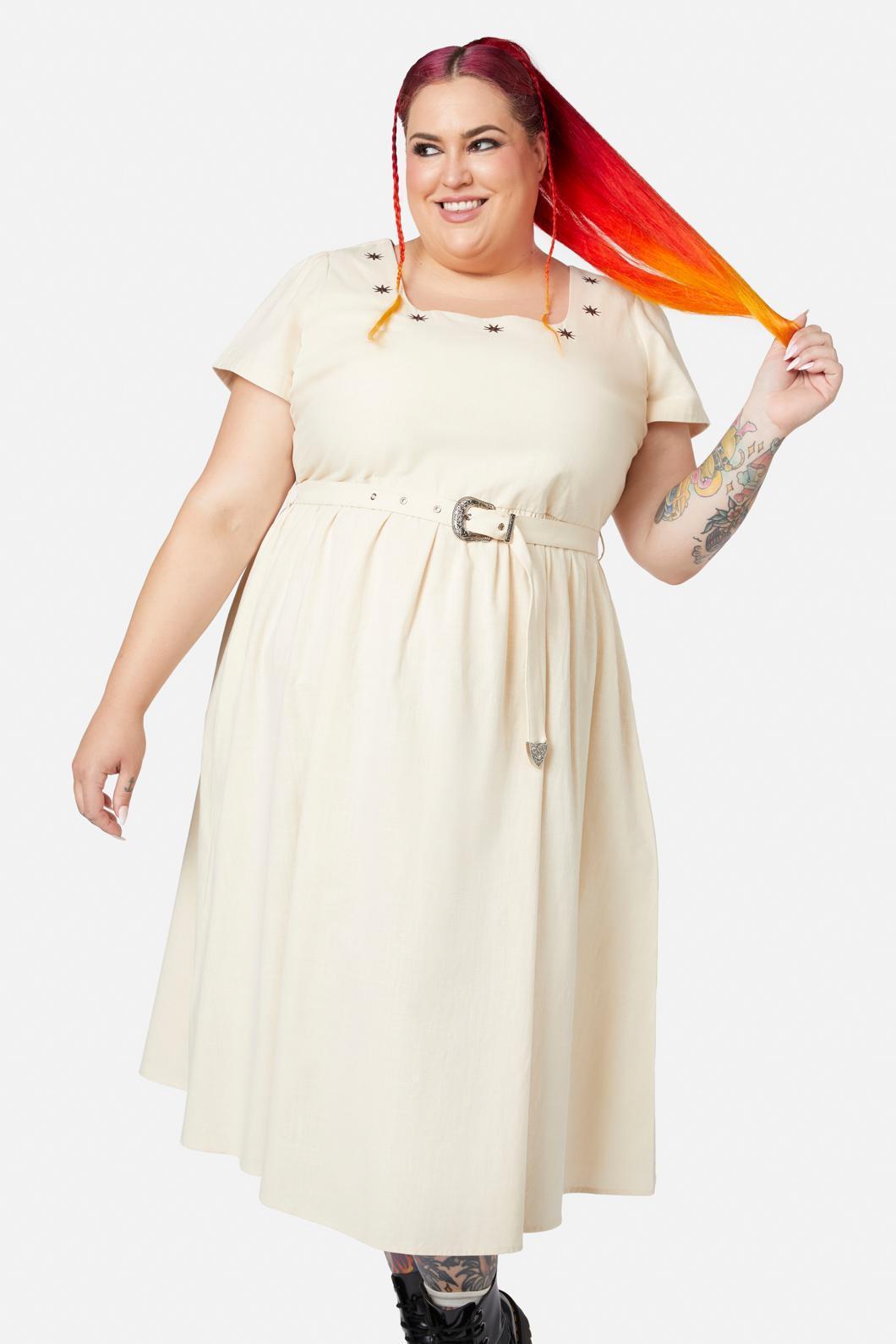 Curve Saloon Midi Dress Product Image