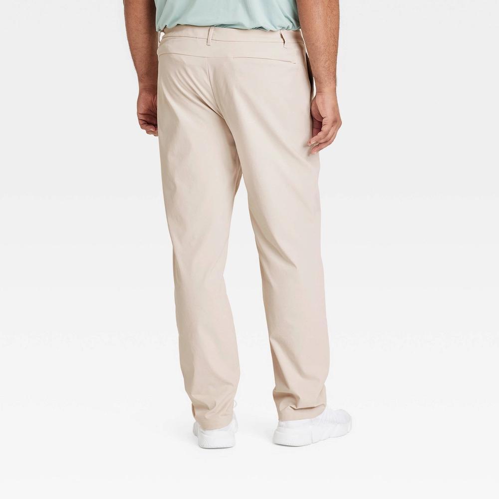 Mens Big Commuter Pants - All In Motion Light Taupe 38x34: Midweight Twill, UPF 50+, Drawstring Waistband, Machine Washable Product Image