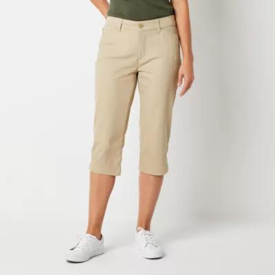 St. John's Bay Secretly Slender Womens Mid Rise Capri Pants Product Image