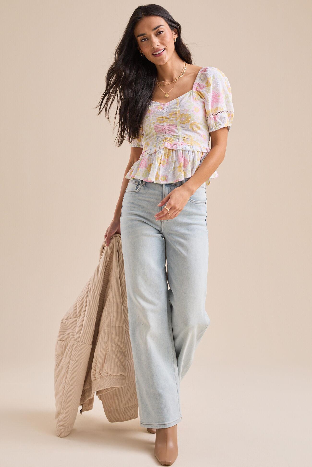 Monica Floral Babydoll Top Product Image