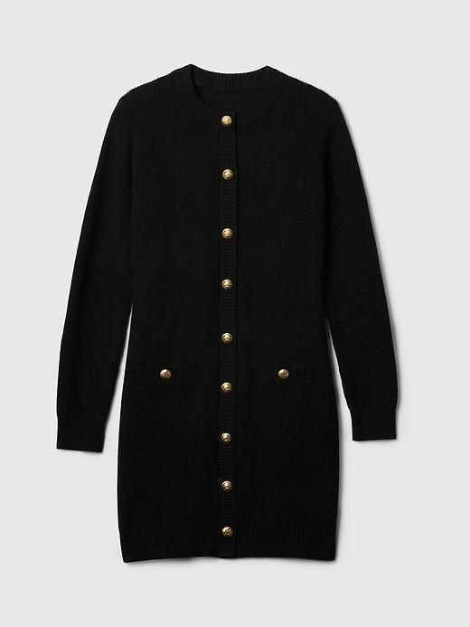 Shaker-Stitch Mini Sweater Dress Product Image