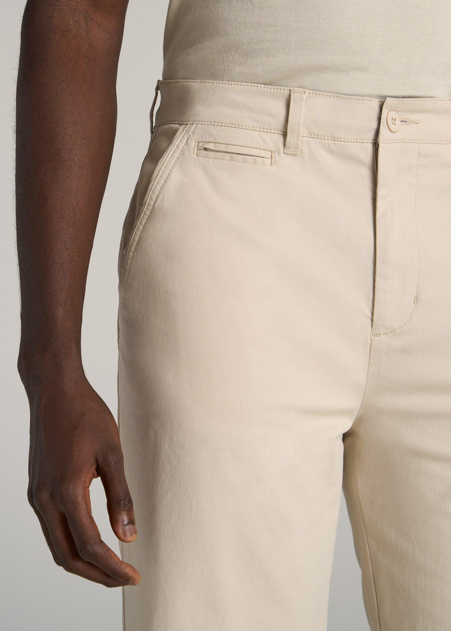 Chino Shorts for Tall Men in Fatigue Green Product Image