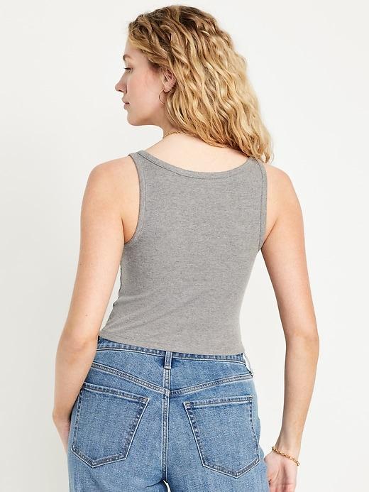 Ribbed Crop Tank Top Product Image