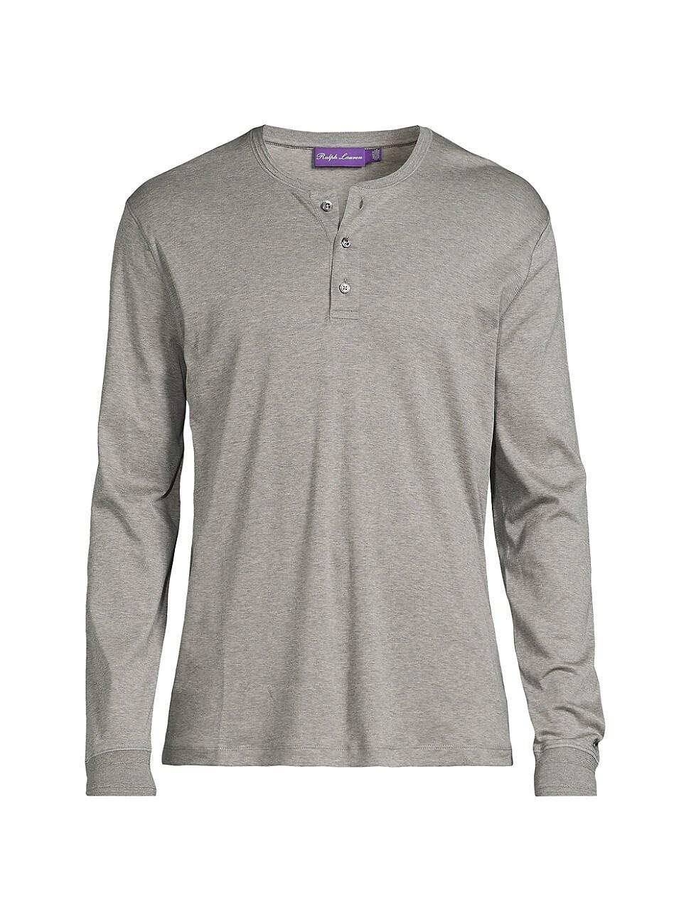 Mens Interlock Henley Shirt Product Image