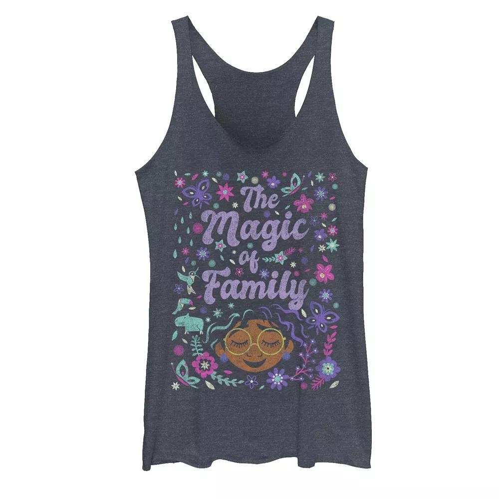 Disney's Encanto Magic Artsy Juniors' Racerback Tank Top, Girl's, Size: Medium, Navy Grey Product Image