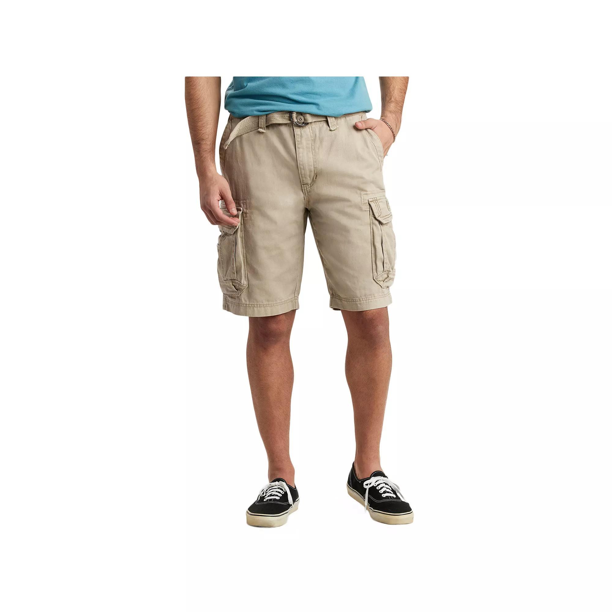 Men's UNIONBAY 11" Survivor Belted Cargo Shorts, Size: 36, Desert Product Image