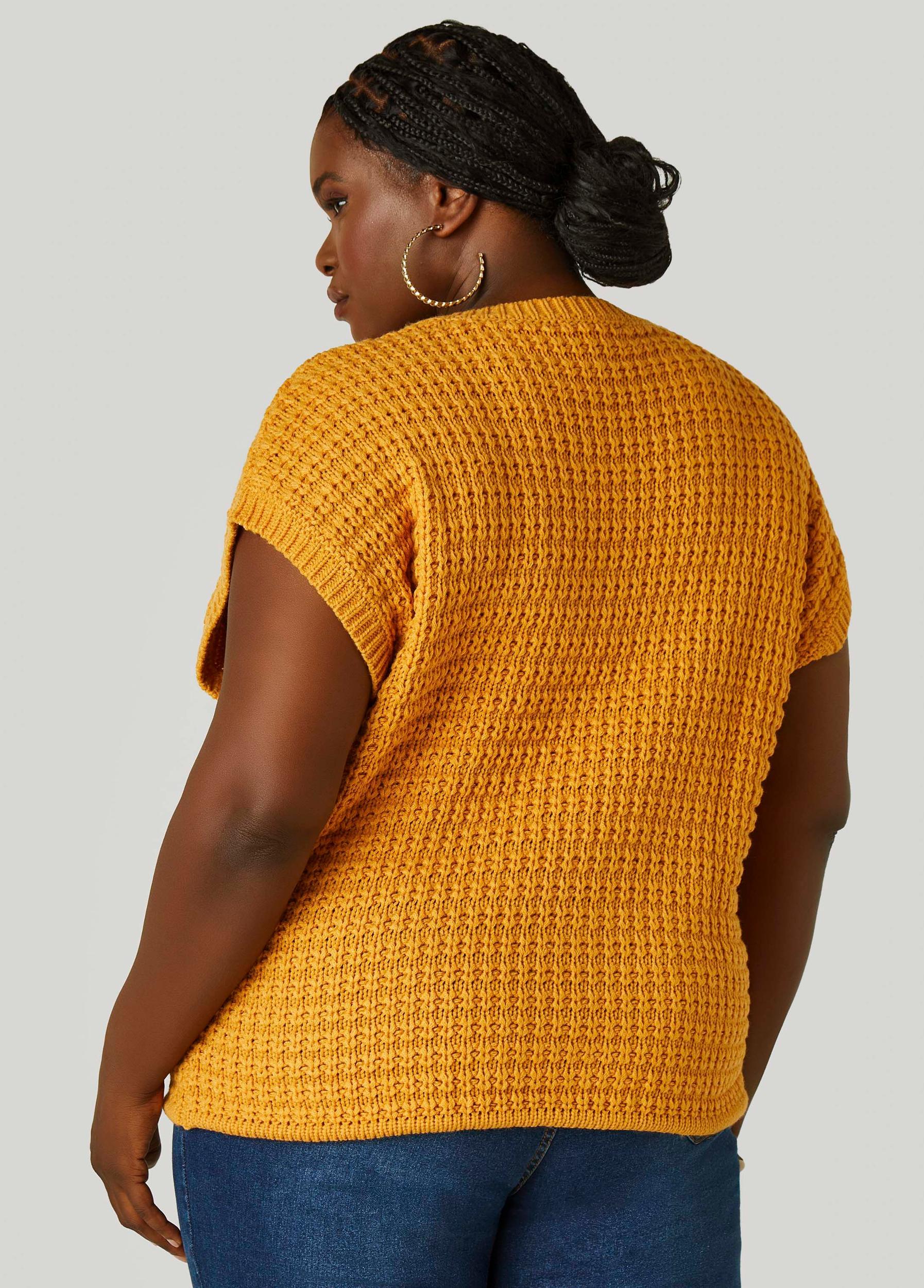 Drawstring Cable Knit Sweater Product Image