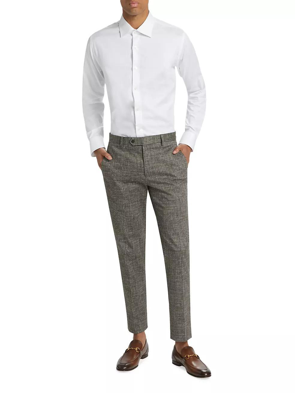 COLLECTION Geometric Button-Front Shirt Product Image