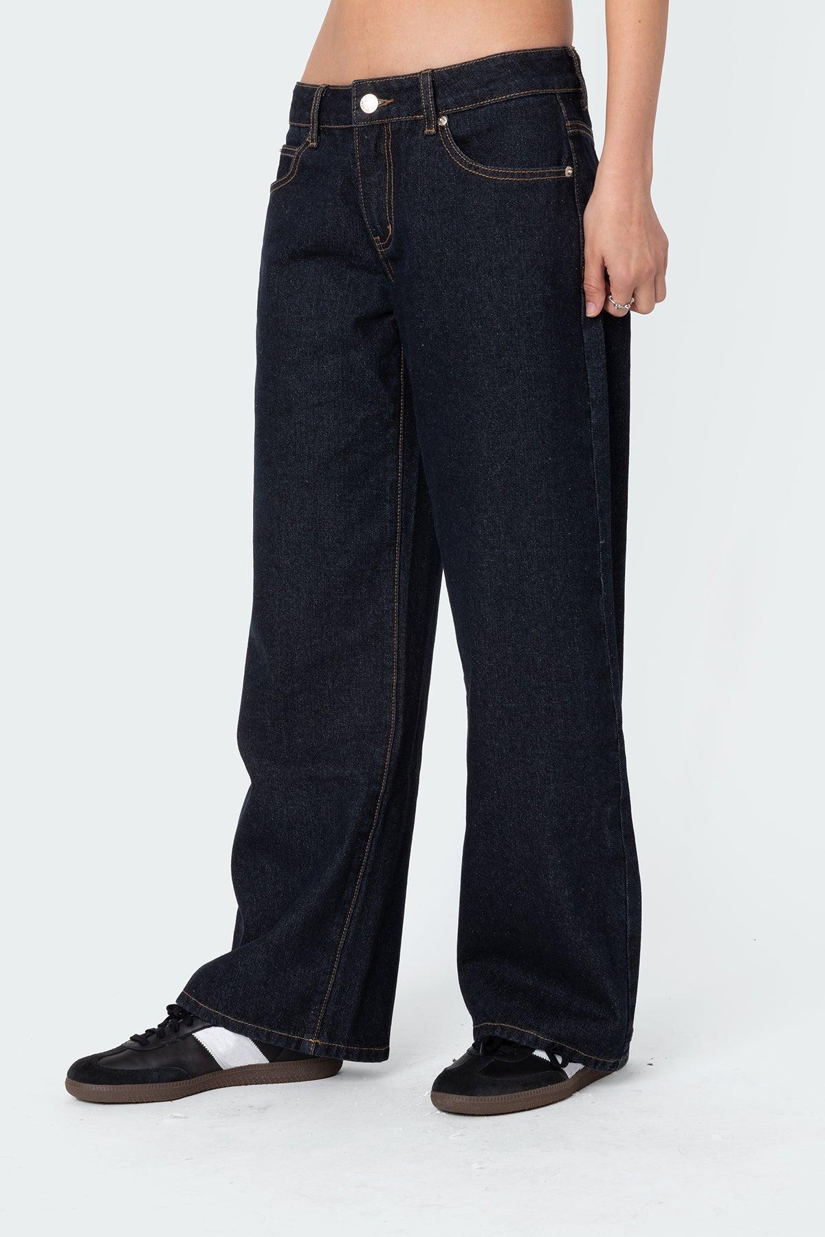Petite Raelynn Washed Low Rise Jeans Product Image