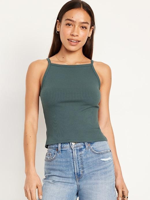 Rib-Knit Cami Tank Top Product Image