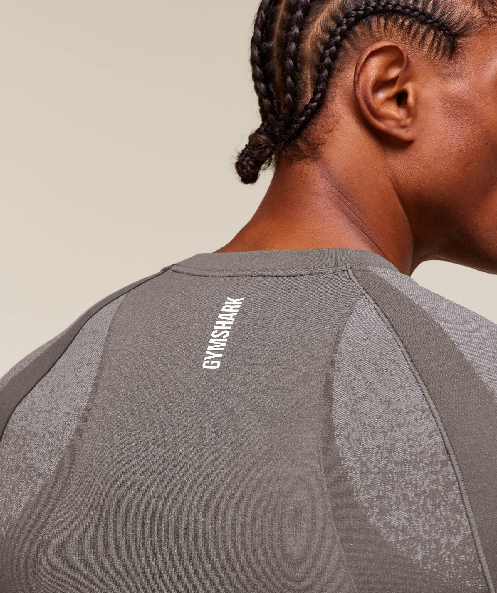 Gymshark Shadow Seamless T Shirt - Meteor Grey Male Product Image