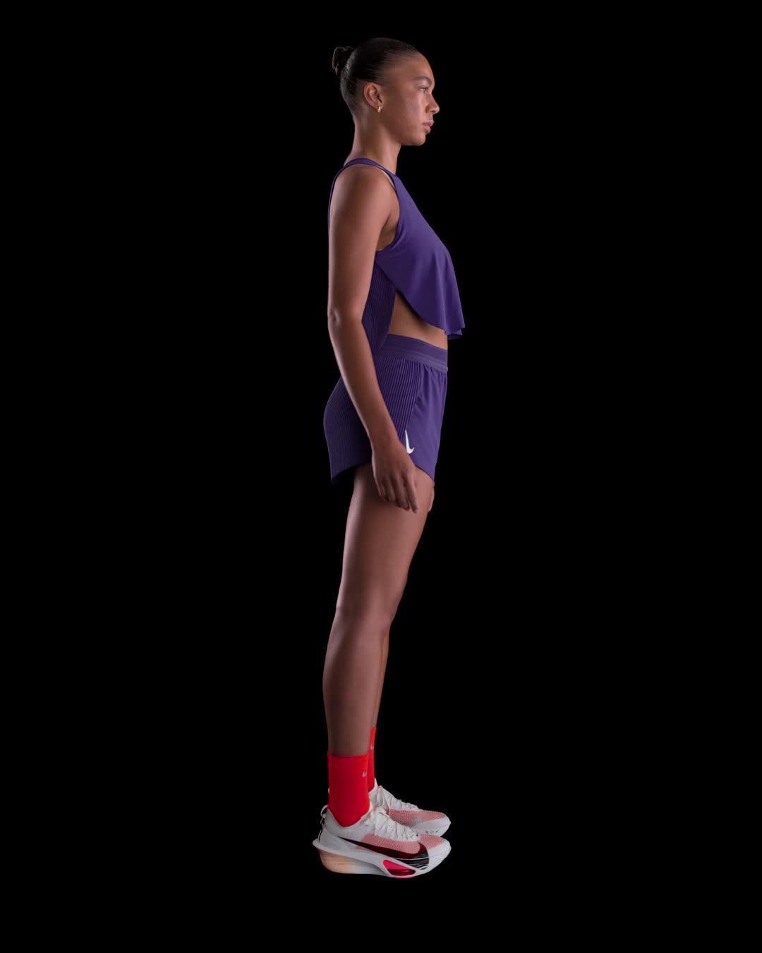 Nike Women's AeroSwift Dri-FIT ADV Cropped Running Tank Top Product Image