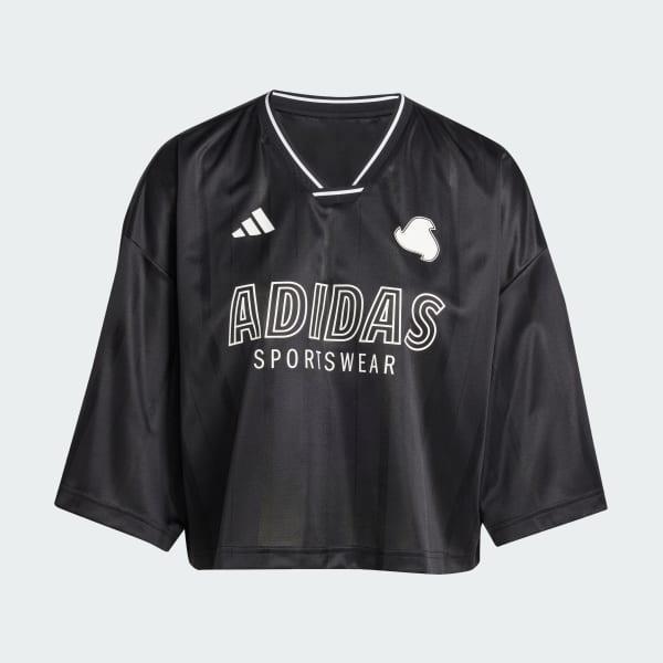 Adidas Womens Tiro 3-Stripes Oversized Jersey Shirt Product Image