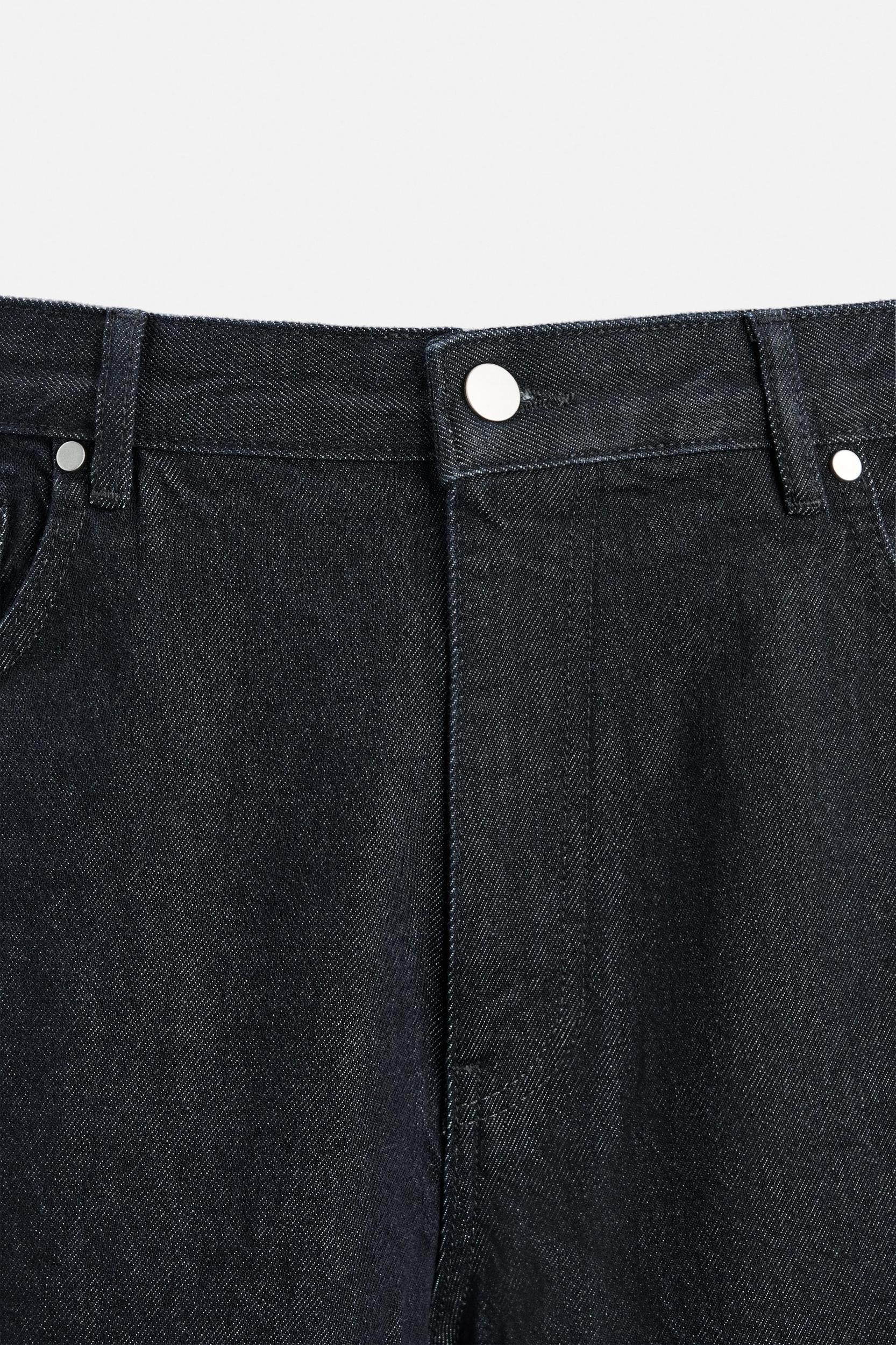 RELAXED WIDE LEG EMBROIDERY JEANS Product Image