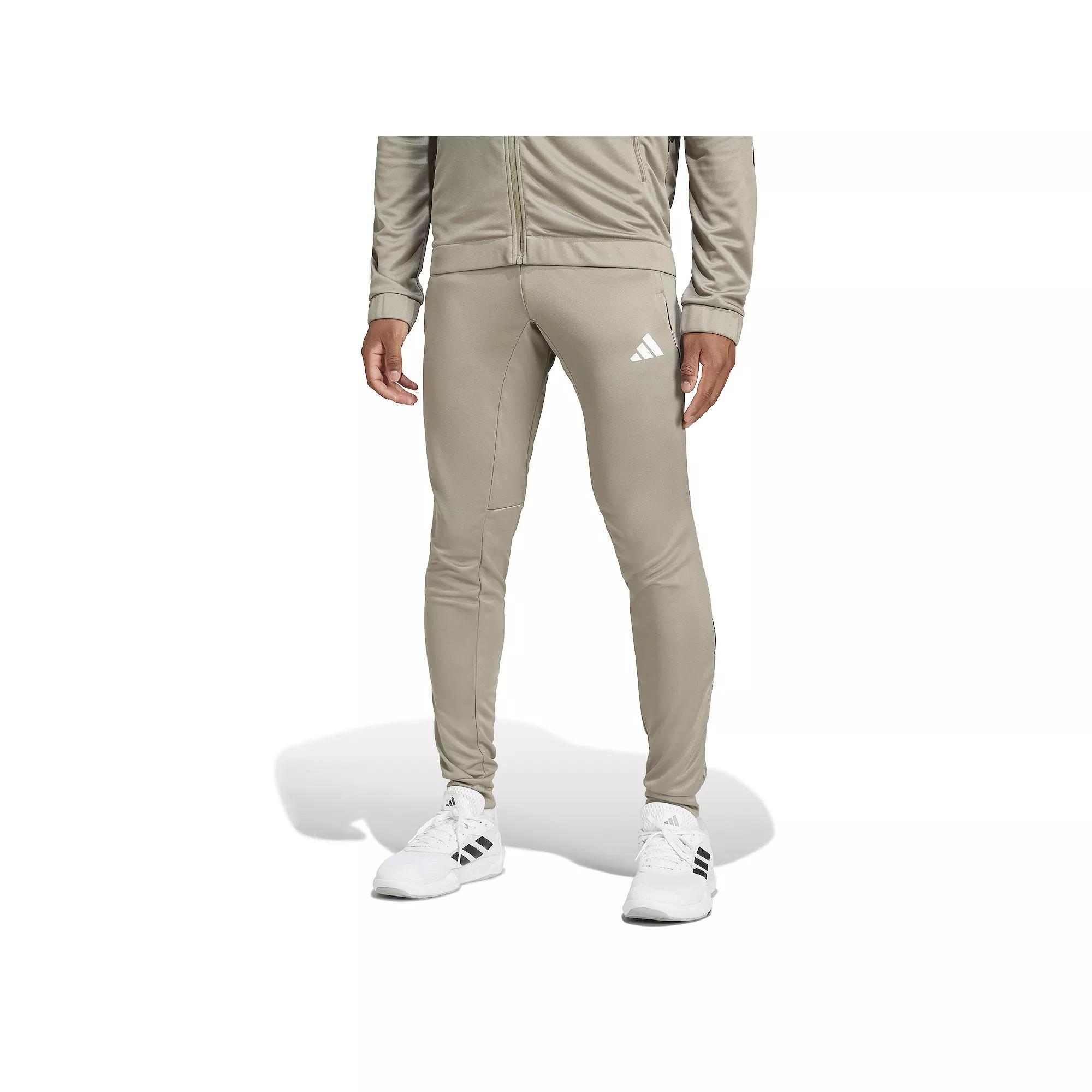 Men's adidas Essentials Camo Training Pants, Size: Medium, Silver Pebble Product Image