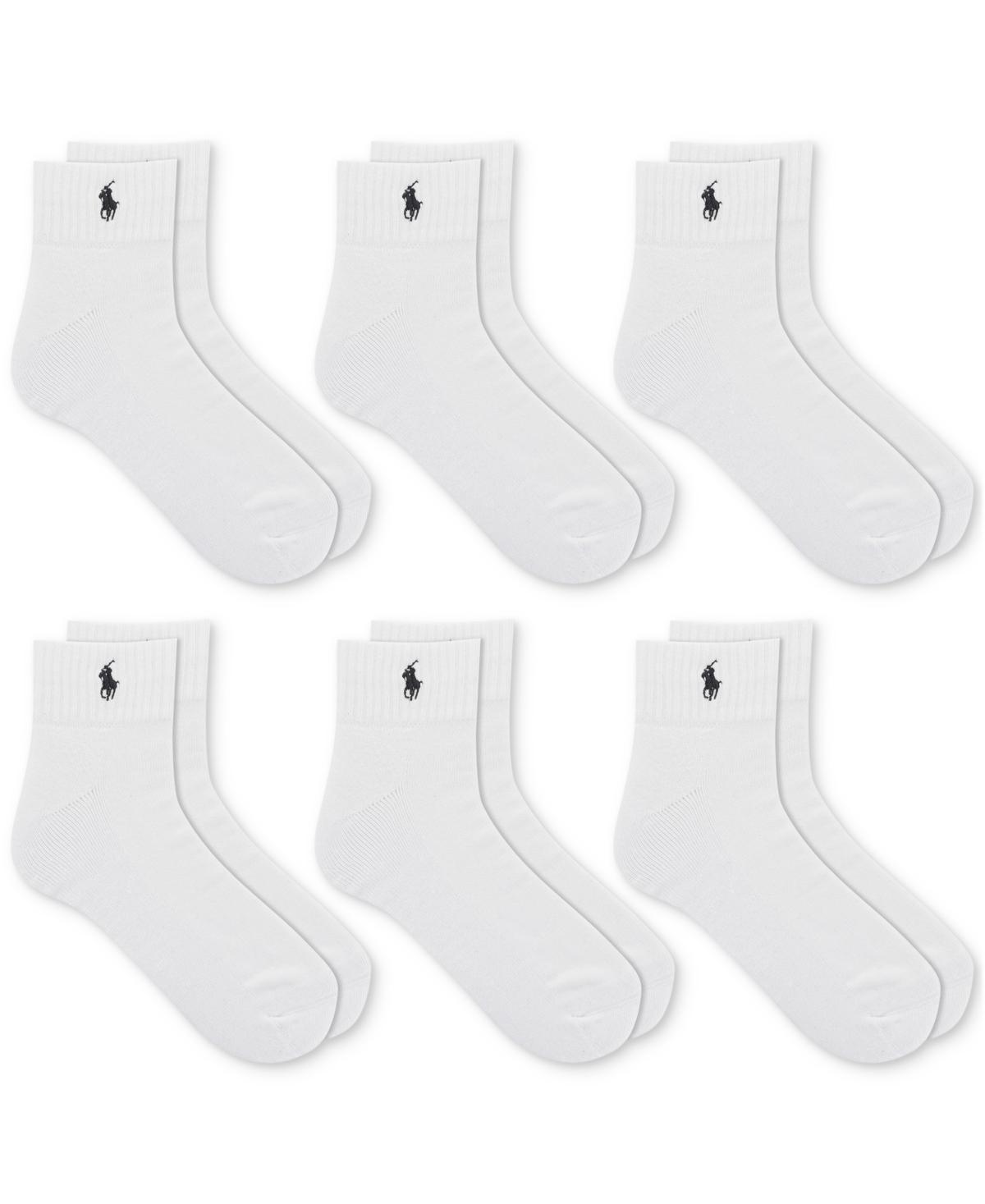 Polo Ralph Lauren Cotton Blend Performance Quarter Socks, Pack of 6 Product Image