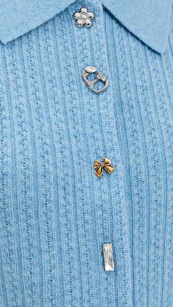 Marc Jacobs Cable Knit Charm Cardigan | Shopbop Product Image