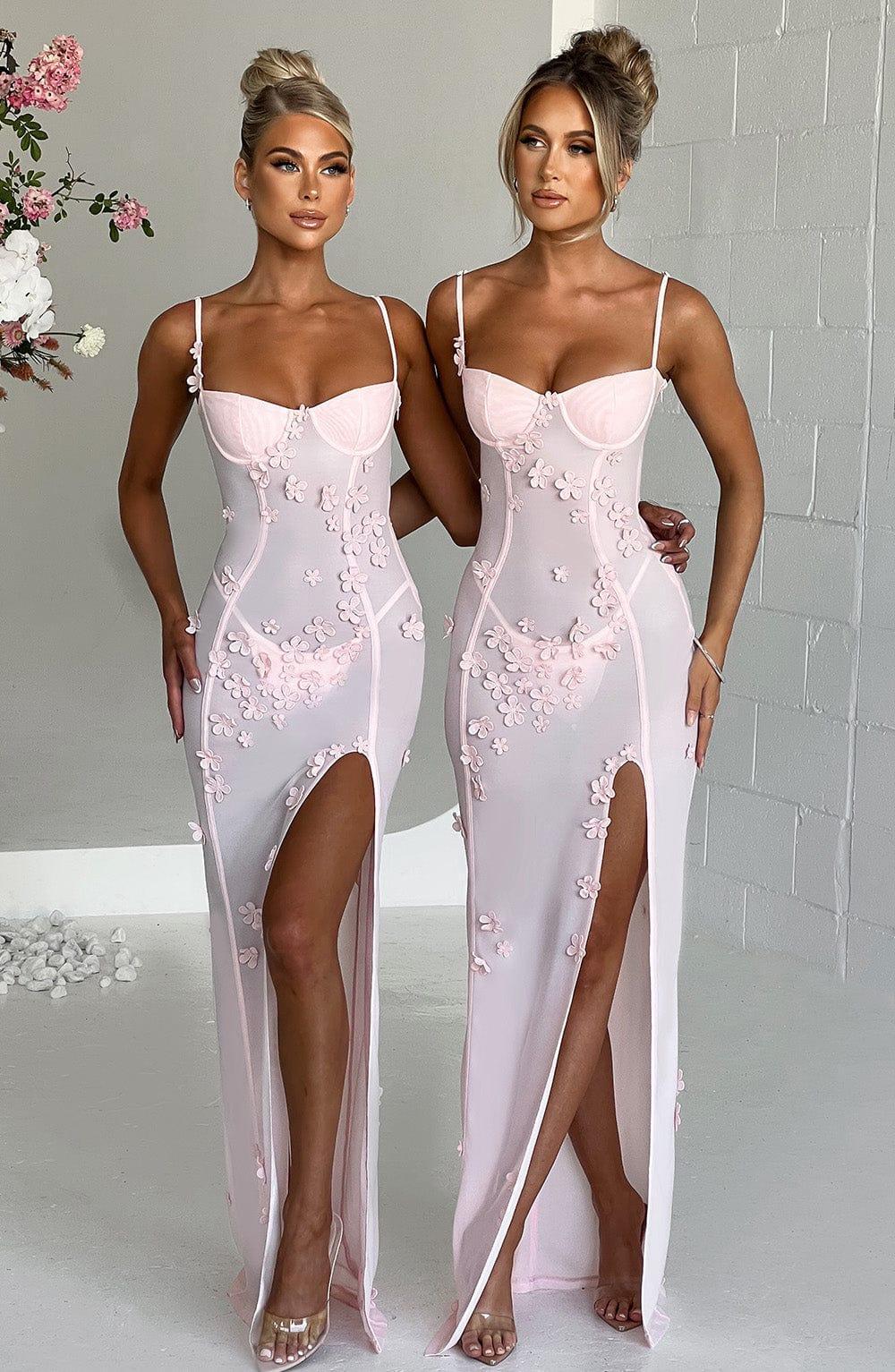 Dalary Maxi Dress - Blush Product Image