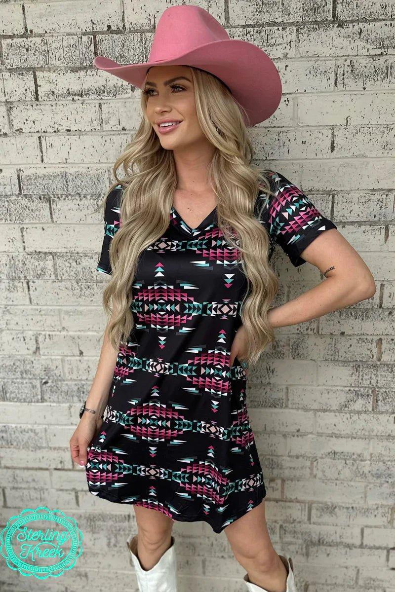 Plus Southern Nights T-Shirt Dress Product Image