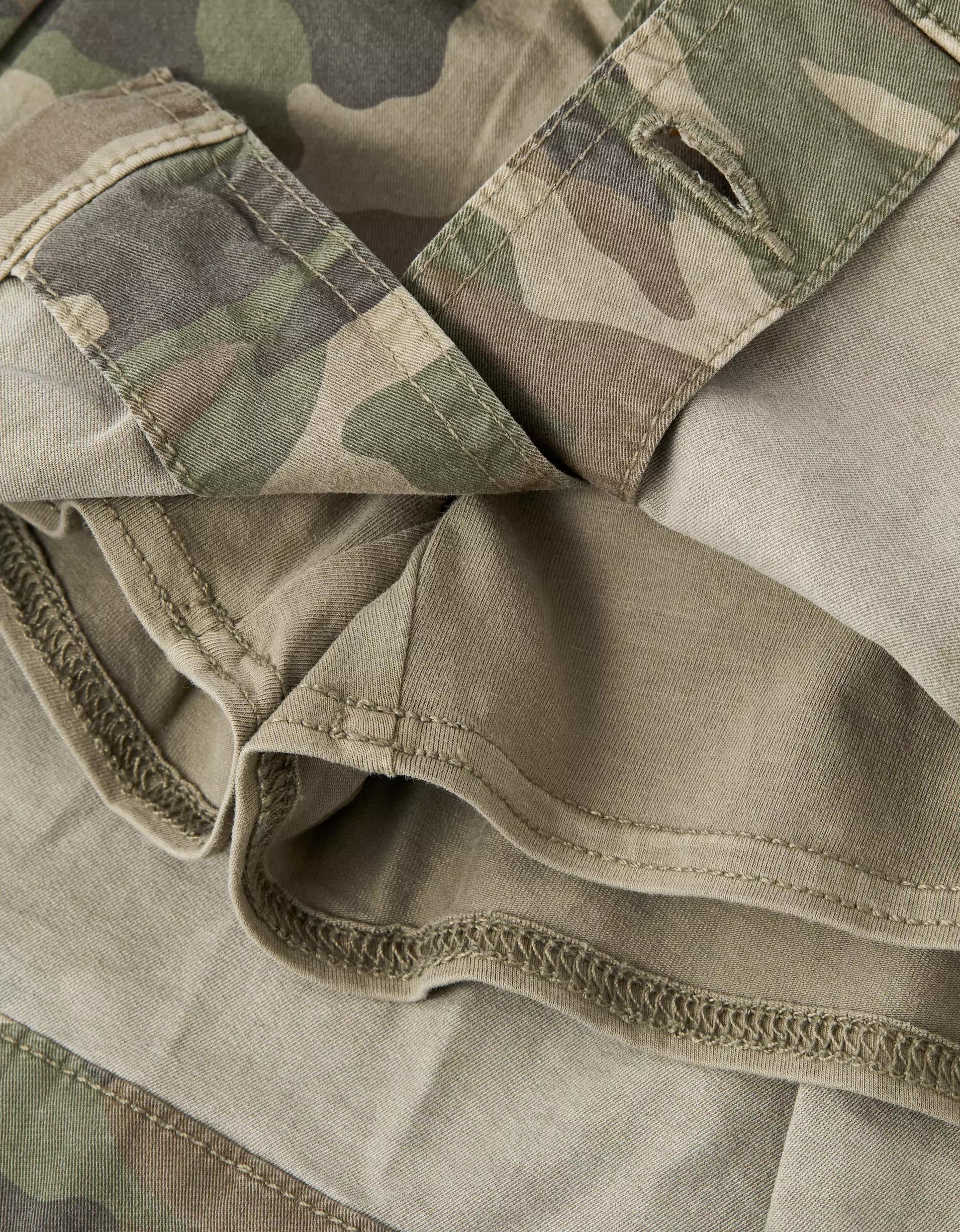 AE Stretch Low-Rise Pleated Camo Mini Skort Product Image