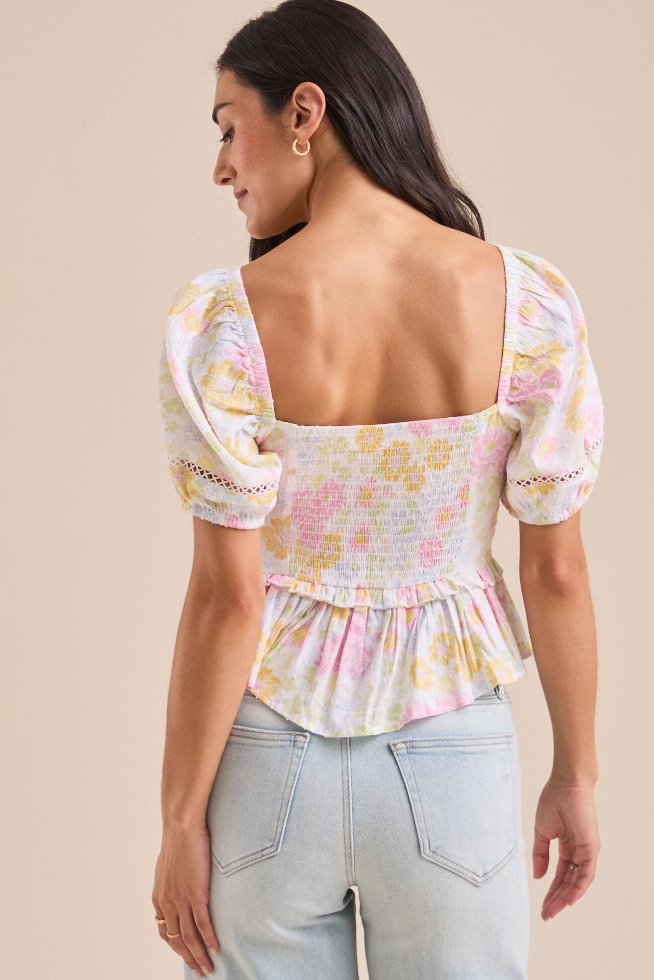 Monica Floral Babydoll Top Product Image