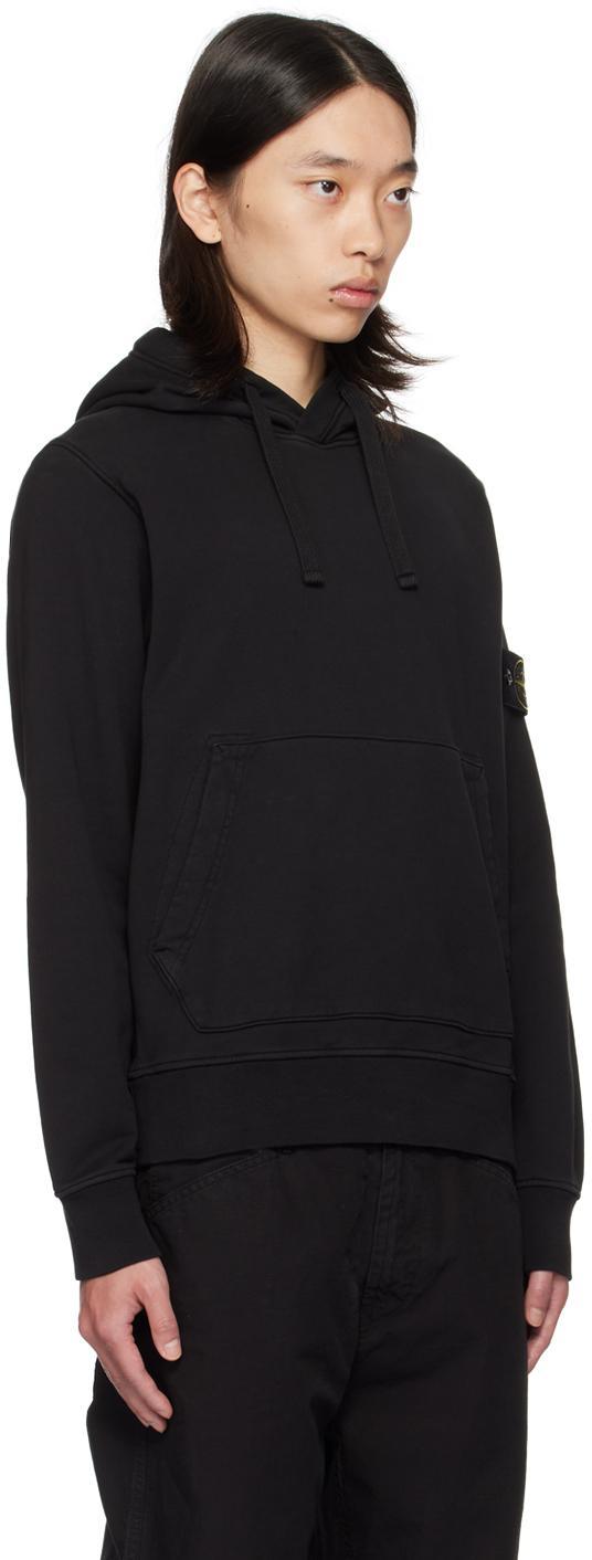 STONE ISLAND Felpa In Cotone Con Motivo Bussola In Black Product Image