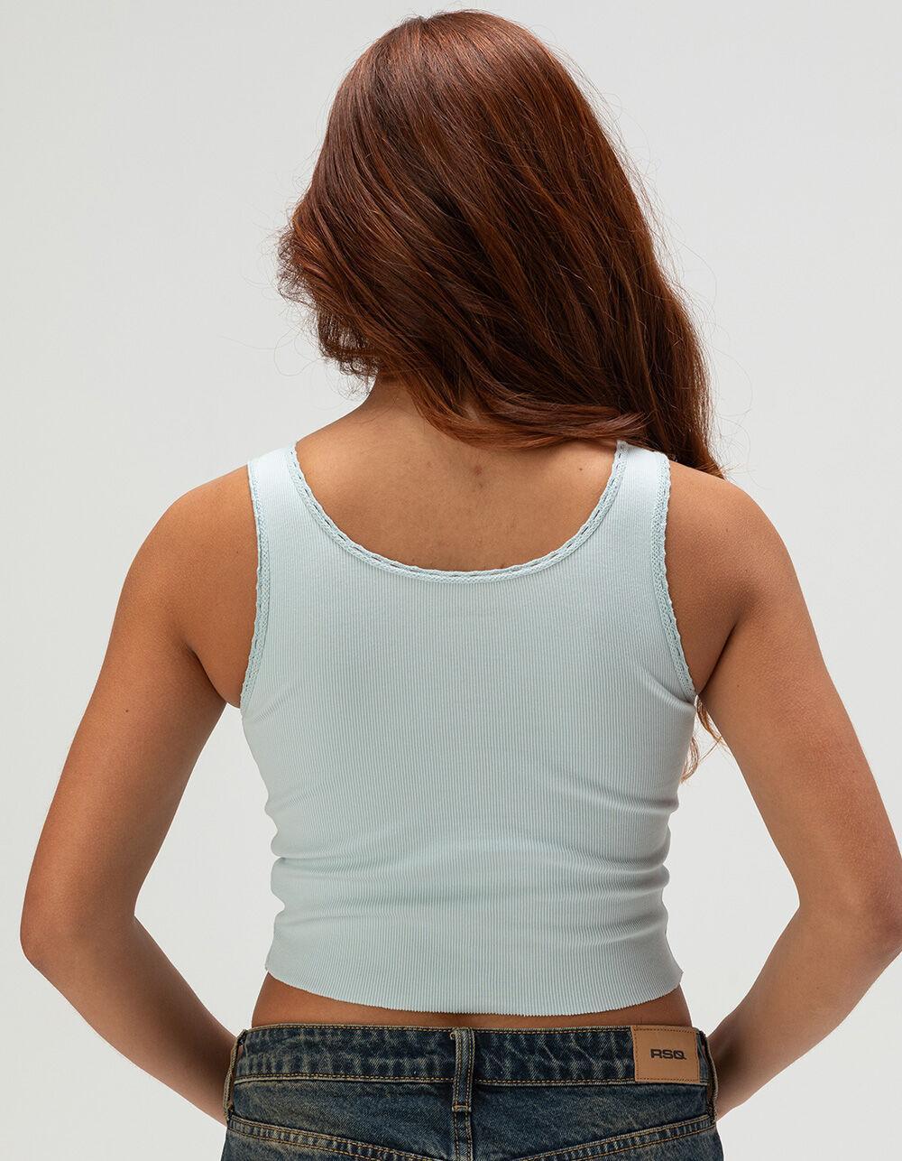 RSQ Womens Shell Embroidered Tank Top Product Image