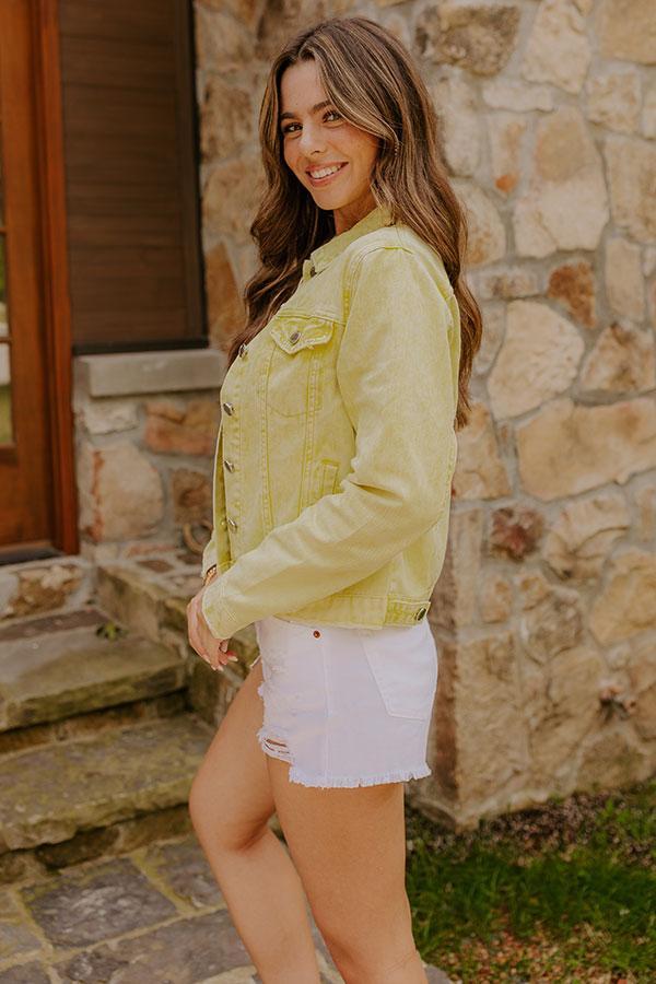 The Lilly Vintage Wash Denim Jacket Product Image