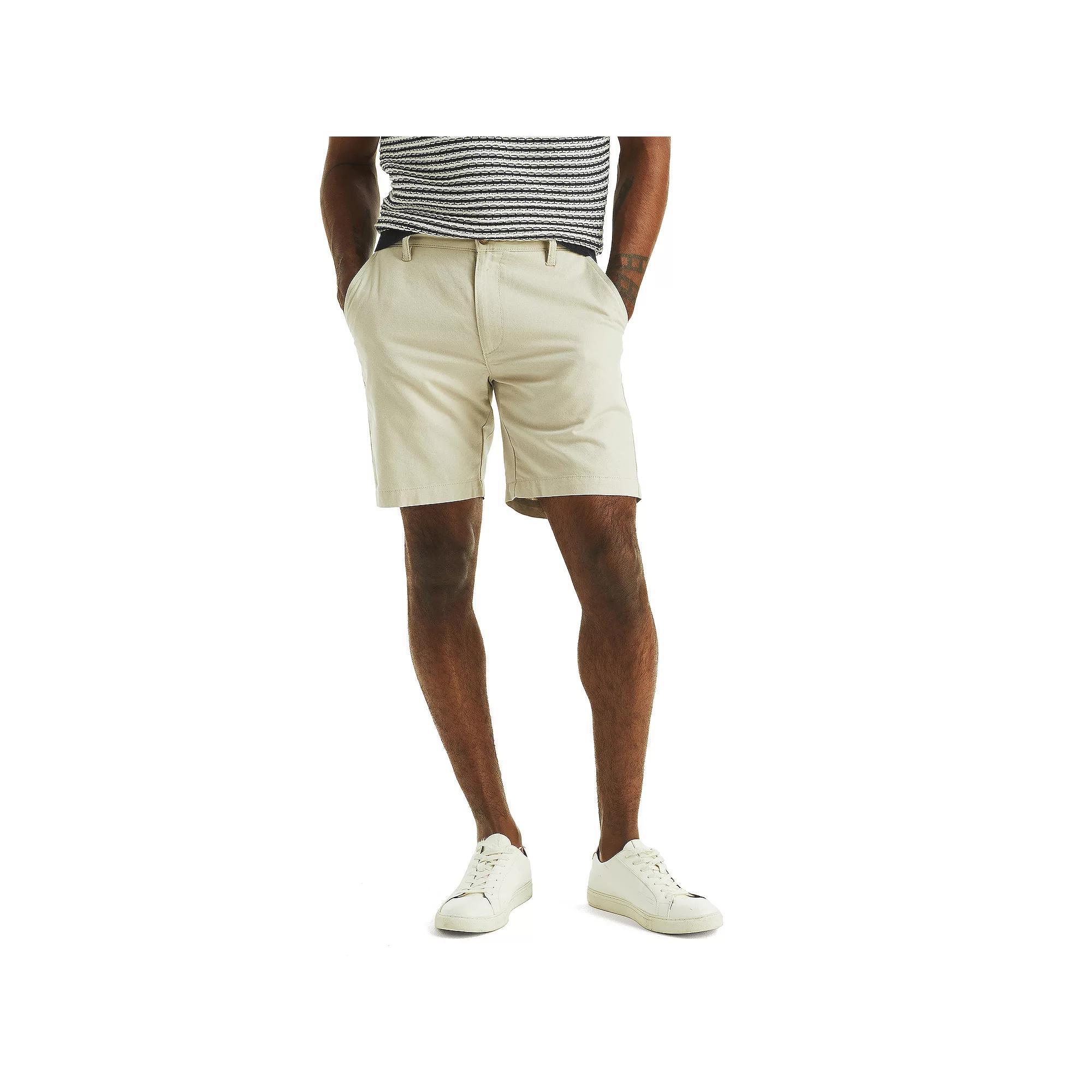 Men's Nautica 8.5-Inch Linen Deck Shorts, Size: 36, Green Product Image