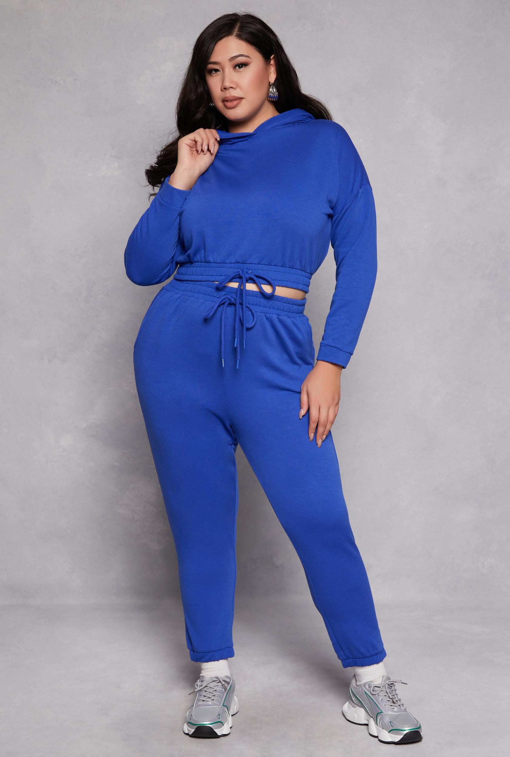 Womens Plus Size Iris Fleece Drawstring Sweatpants Product Image