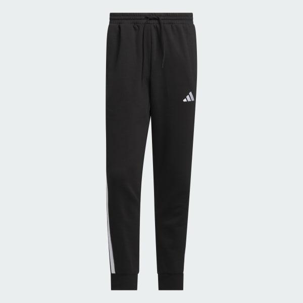 adidas Essentials 3-Stripes Fleece Pants Medium Grey Heather M Mens Product Image
