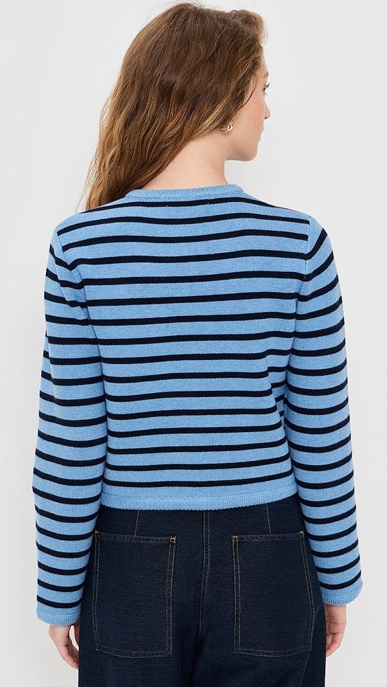 English Factory Knit Striped Sweater Cardigan | Shopbop Product Image