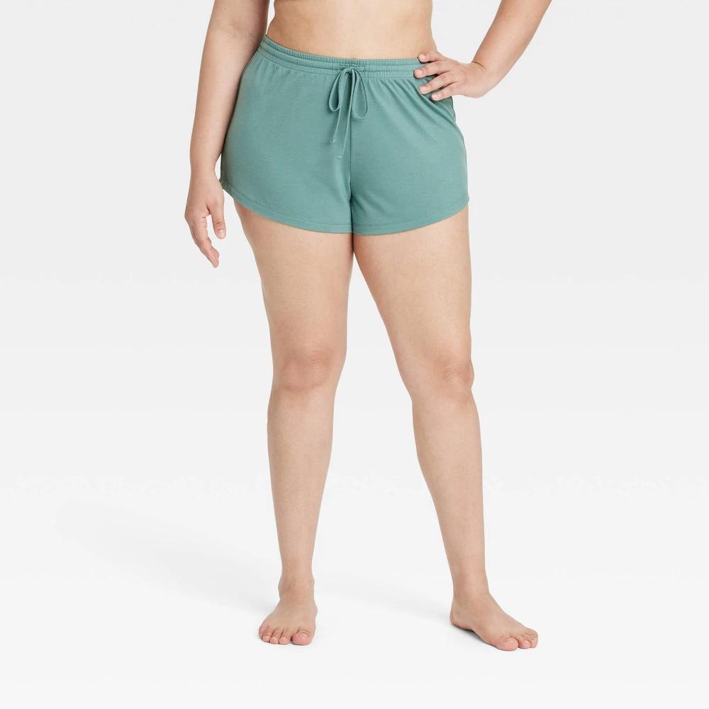 Women's Cooling Jersey Pajama Shorts - Auden™ 3X: Midweight Knit, Flexible Drawstring, 3.5" Inseam Product Image