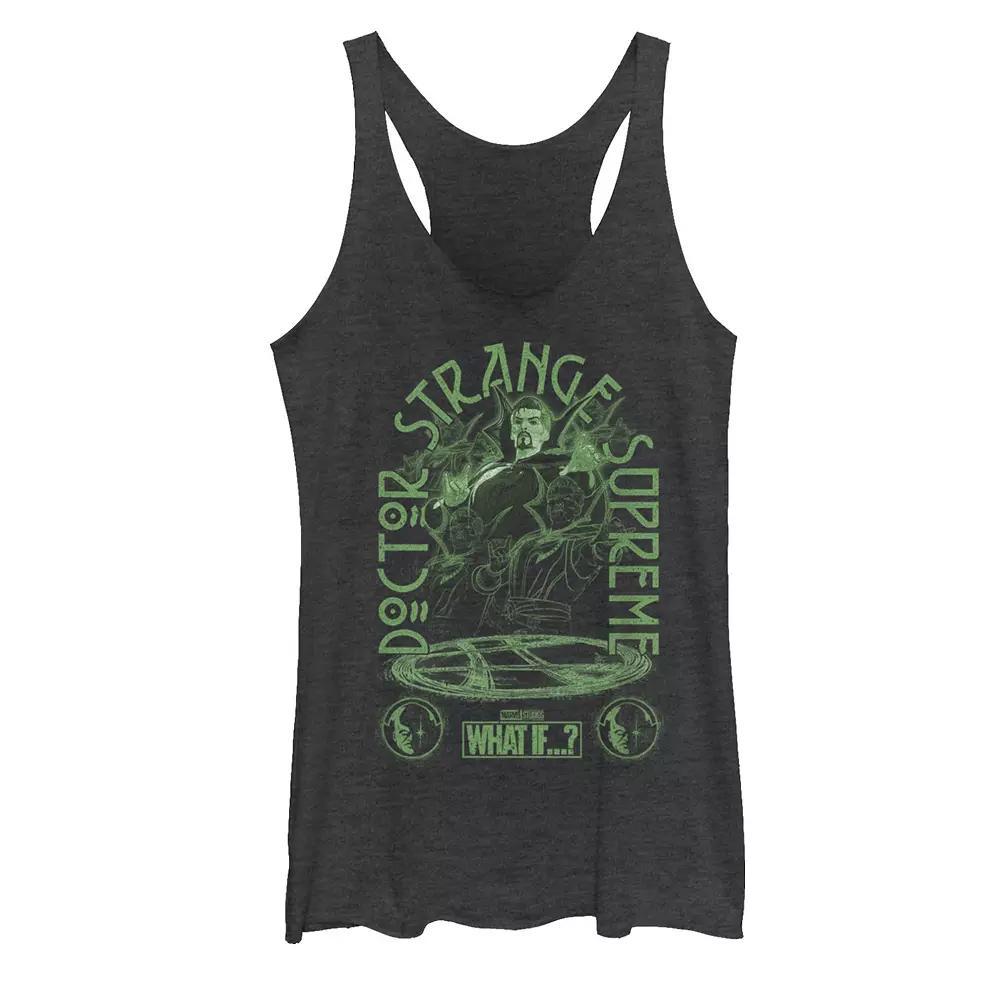 Juniors' Marvel What If Doctor Strange Supreme Logo Tank Top, Girl's, Size: Medium, Black Grey Product Image