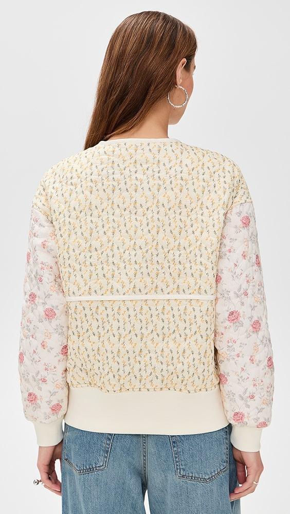 Avec Les Filles Collarless Quilted Bomber Jacket | Shopbop Product Image
